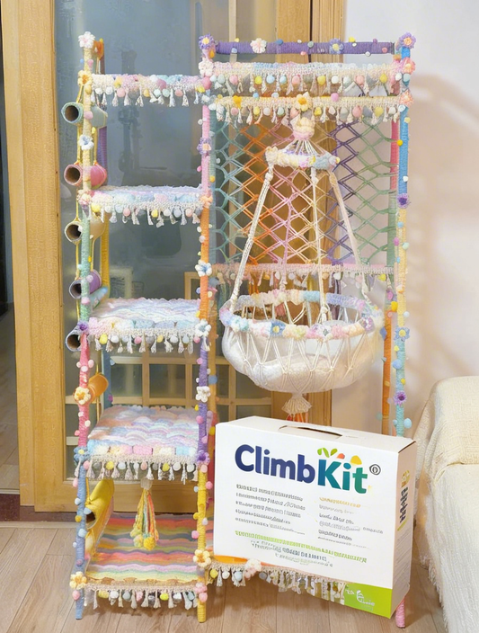 ClimbKit® Kitty’s Sky-High Adventure Castle: Multi-Level Cat Tree with Scratching Posts, Snug Condo & Top Perch – The Ultimate Play, Nap & Scratch Paradise for Your Feline Friend